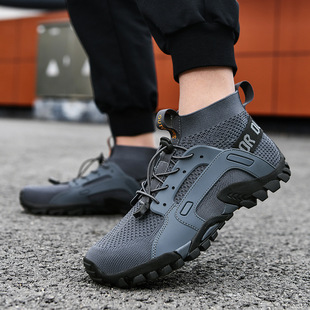 Cross-border Cross-border Men's plus size Tracing Shoes Outdoor Leisure Hiking Shoes Hiking Fishing Shoes Slip-on Wading Shoes
