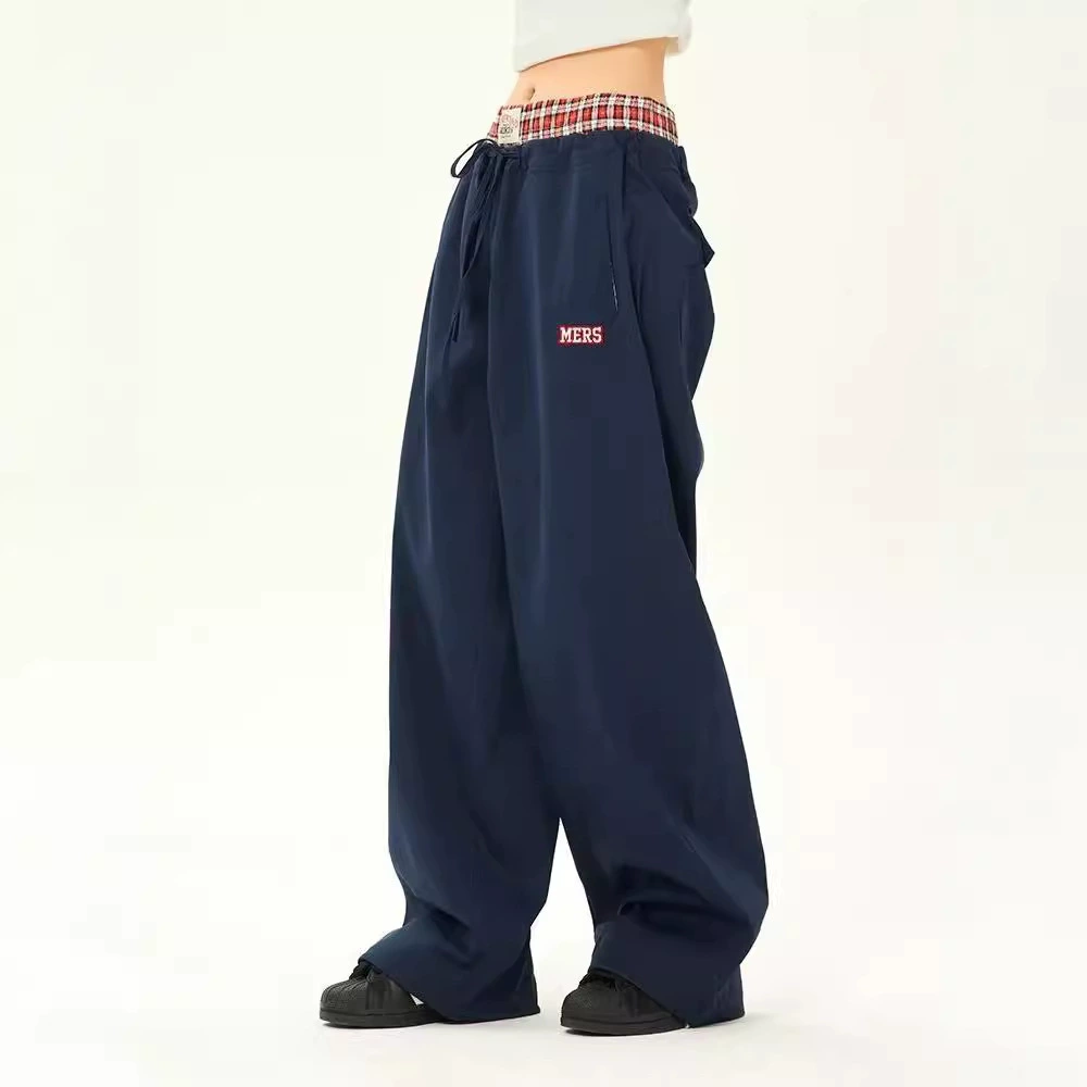 Штаны свободного кроя, ретро американский стиль, осенние леггинсы, 2 цвета, размеры S–XXL