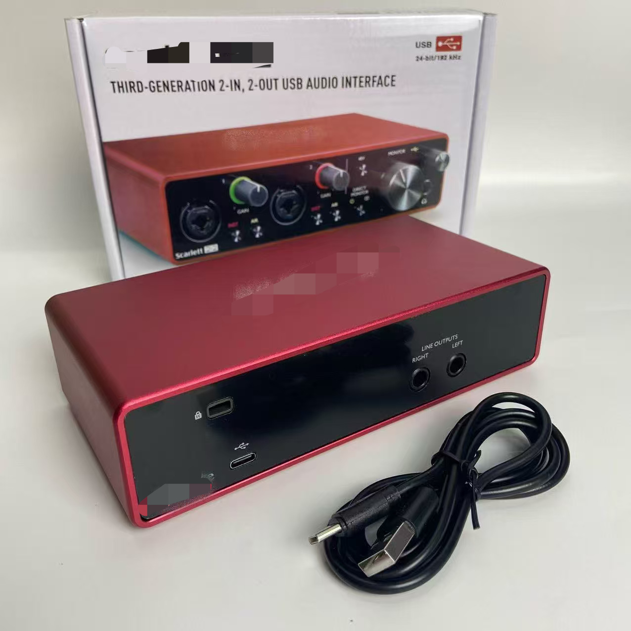 Cross-Border L2 Sound Card Third Generation Professional Computer USB External Sound Card Dubbing Live Broadcast Karaoke Recording Music Instrument Arranger