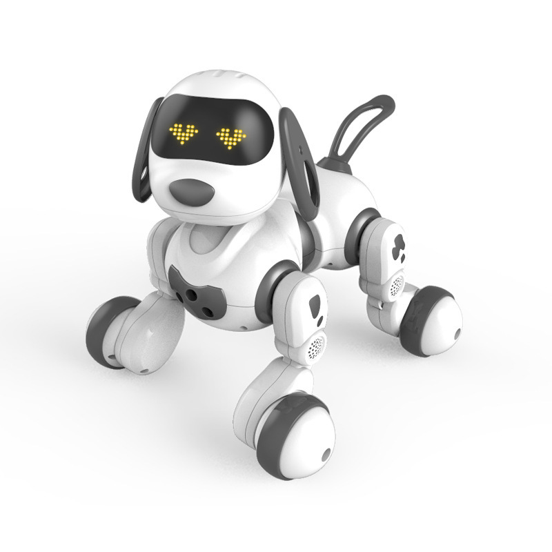 Yingjia18011 Decart robot perro eléctrico inteligente conversación de perros de compañía control remoto programación de juguetes para niños y niñas