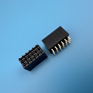 Customized Product 2.54*8.5 Female Header 2.54 Row Plug 3 Row Pins Three Row Female Seat Straight Pin 2.54 Female Seat Three Layer Female Seat