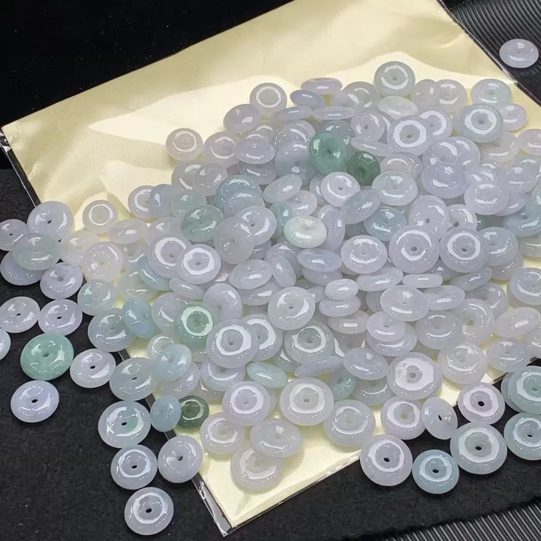 天然缅甸A货翡翠平安扣吊坠冰种玉石保平安玉佩挂件男女玉器批发