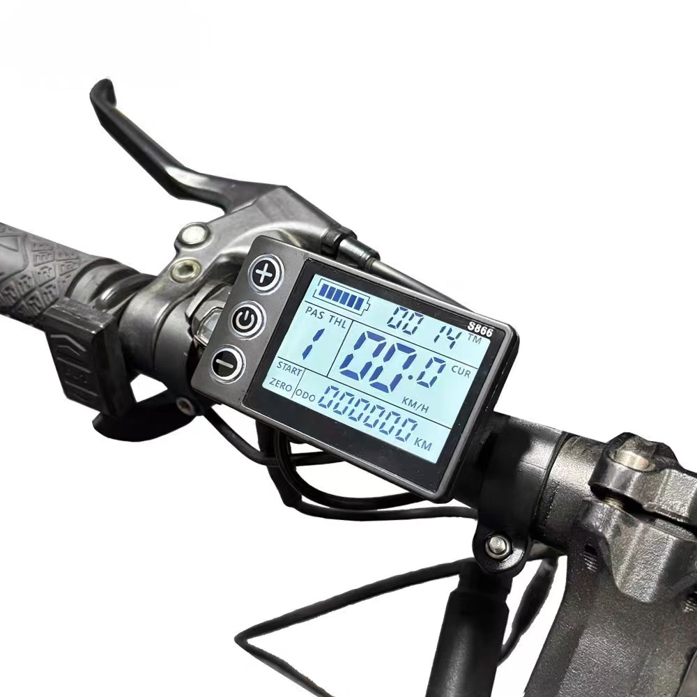 S866 Bicycle Computer Lcd Large Screen Liquid Crystal Display Electric Bicycle Instrument Universal for Road Bikes 5-Pin Interface