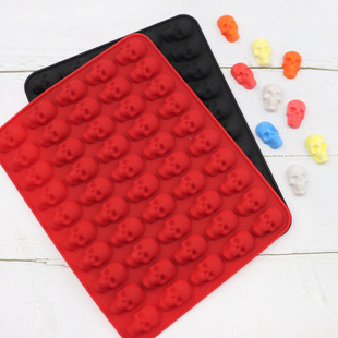 50 even skull head funny creative silicone gummy mold chocolate mold high temperature paint wax vertical mold