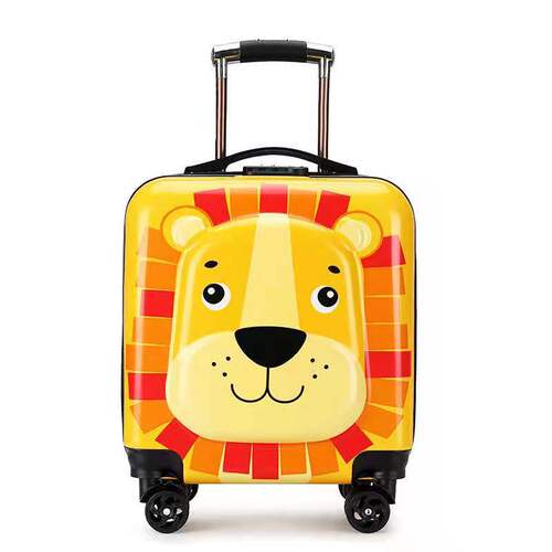 Wholesale universal wheel children's pull-along suitcase cartoon animal travel case 18-inch password lock children's luggage set take-off suitcase