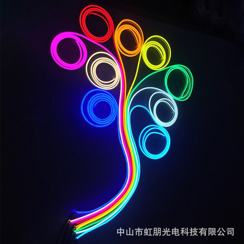 LED Strip Outdoor Neon Strip Home Silicone Wire Lights RGB Colorful Linear Light Low Voltage Waterproof Strip