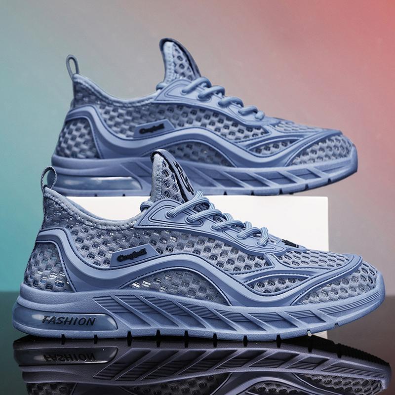 Generación de temblores, zapatillas de deporte, zapatos de río arriba, zapatos de vadeo, zapatos de red grandes de secado rápido, zapatos huecos, zapatos deportivos de malla transpirables, zapatos de moda, zapatos de hombre