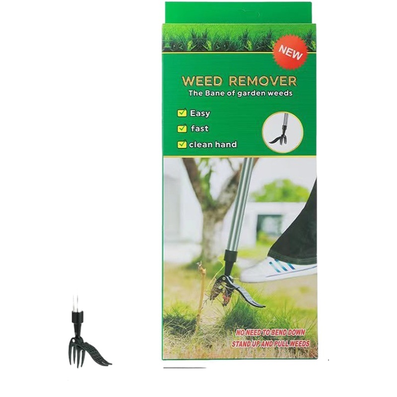 Pedal de pie gancho de deshierbe mango largo de pie Dispositivo de deshierbe manual weeding pala clip mango largo vertical weeding pala clip herramienta