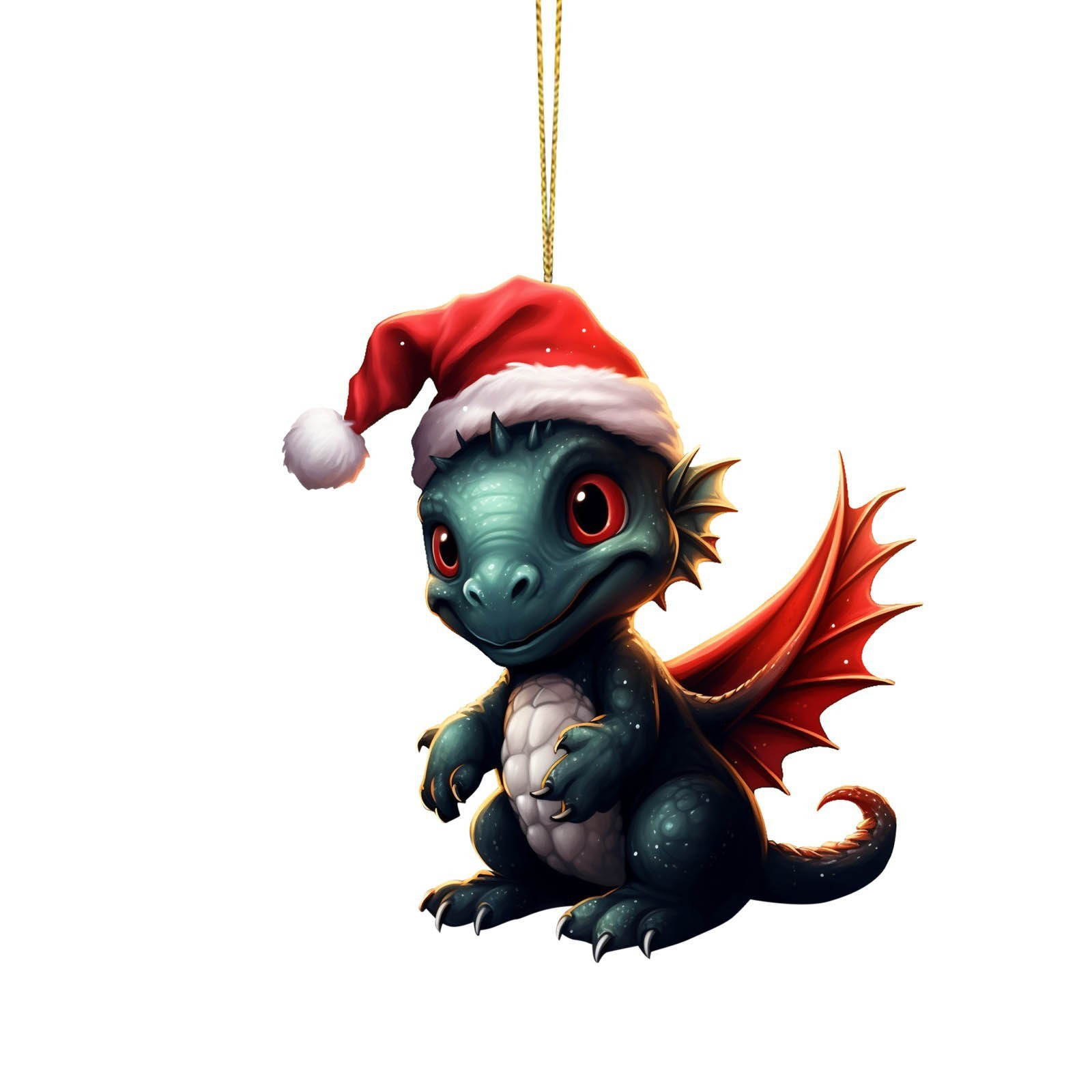 Amazon transfronterizo nueva serie de dinosaurios de Navidad colgante decoraciones de coches de Navidad acrílico colgante plana image 8