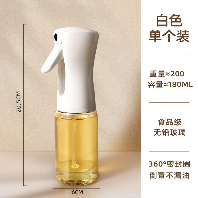 Botella de pulverización de aceite para freidora de aire, botella de pulverización de aceite para cocina, botella de pulverización de niebla de control de aceite, botella de condimento de alta presión, lata