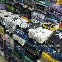 1 юань 2 юаней для внешней торговли дешевая одежда Men T-shirt повседневная мужская летняя футболка с короткими рукавами мужская свободная круглая выреза