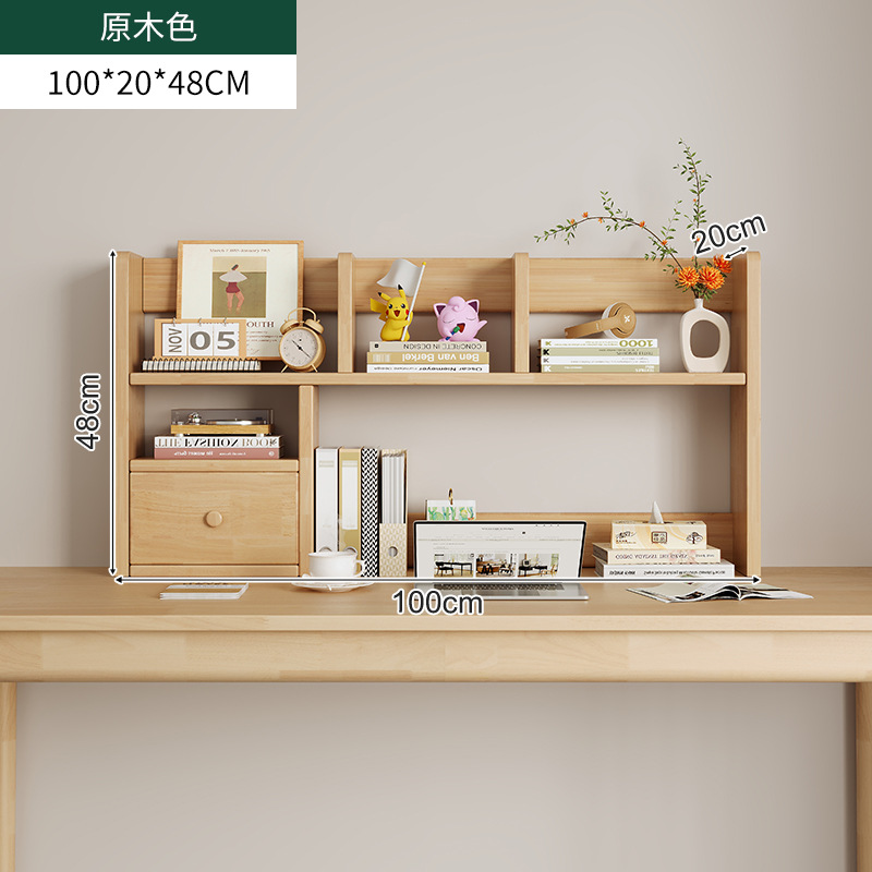 Estante de escritorio de madera sólida Estante de libros para niños multicapa en el escritorio Estante de libros para niños Estante de libros