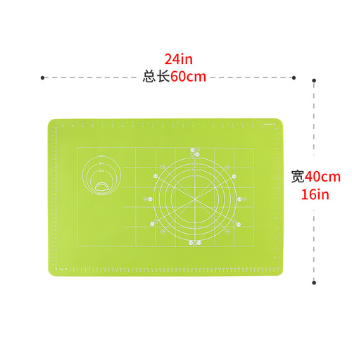 Thickened Silicone Rolling Mat Large Size with Graduations Kneading Mat Wholesale Baking Silicone Baking Mat Baking Tools