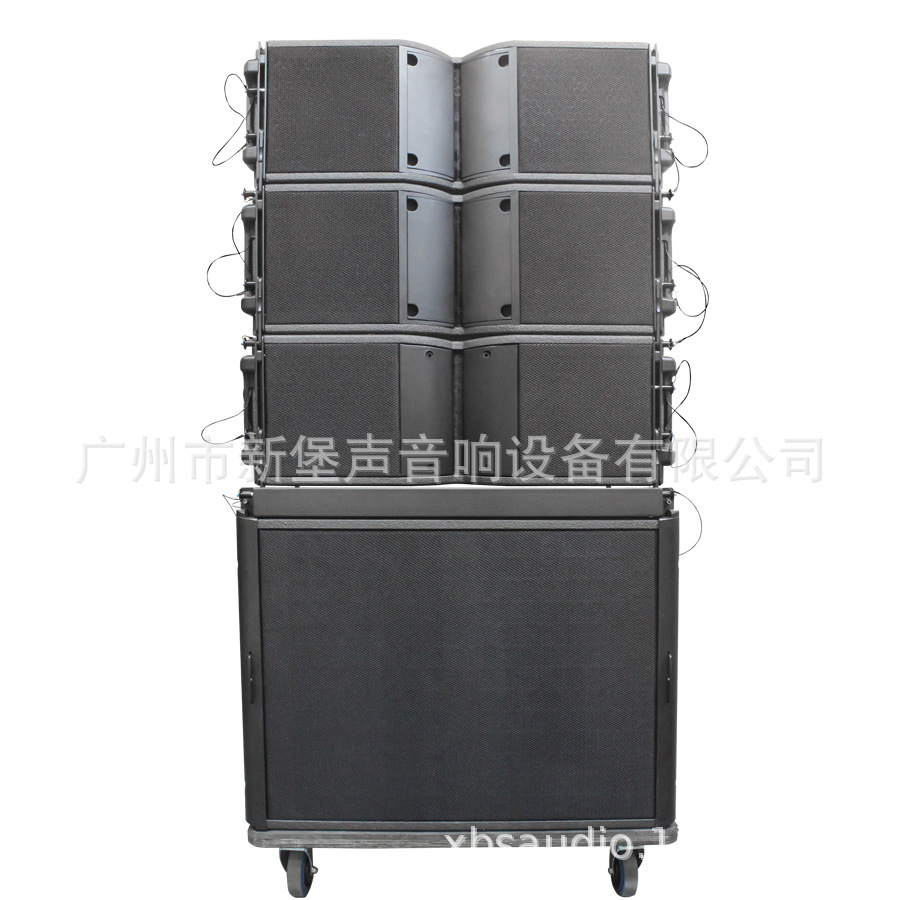 Individual doble 10 pulgadas de 18 pulgadas línea matriz de audio gran boda hotel escuela concierto impermeable etapa altavoz traje