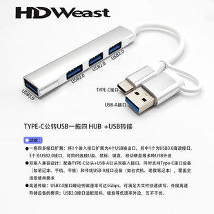 HUB0019 C���DUSB һ����HUB �Uչ�] �ھ� �Қ�+USB�D��