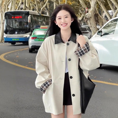 韩系风衣外套女2025春秋季新款小个子开春休闲赫本风感日系