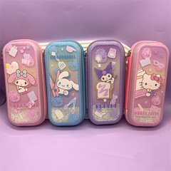 外貿三麗鷗入油流沙亮片筆盒庫洛米筆袋大耳狗筆袋美樂蒂文具盒批