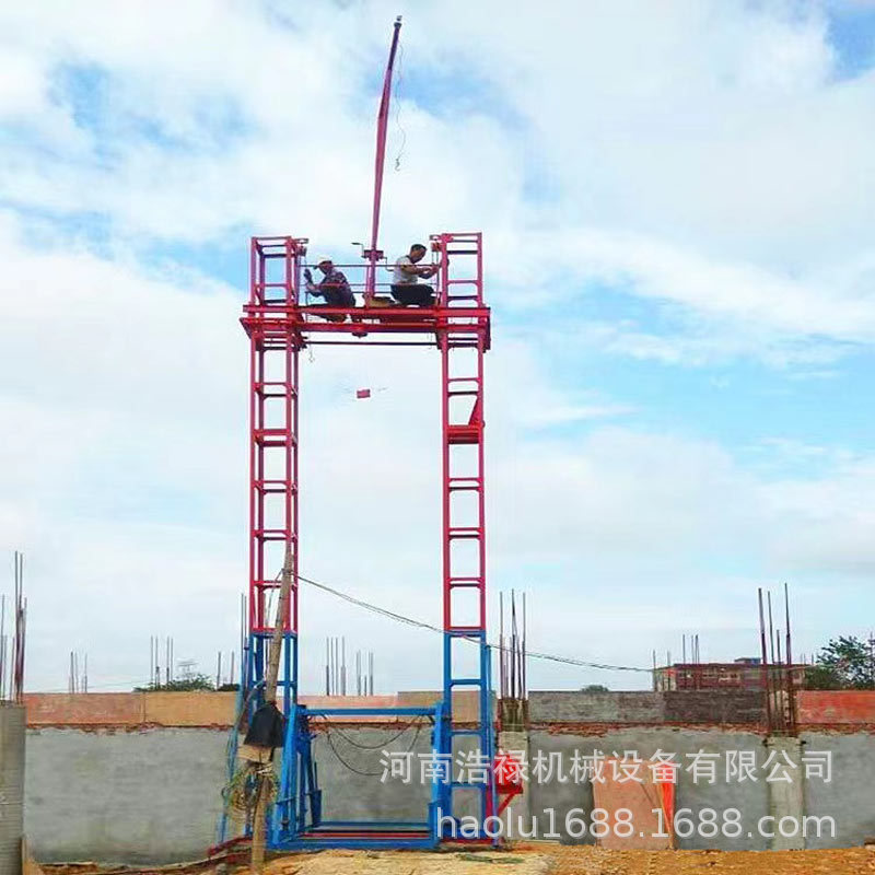 建筑工程龙门架井架厂家安装 龙门吊提升机 物料提升机高度可任选
