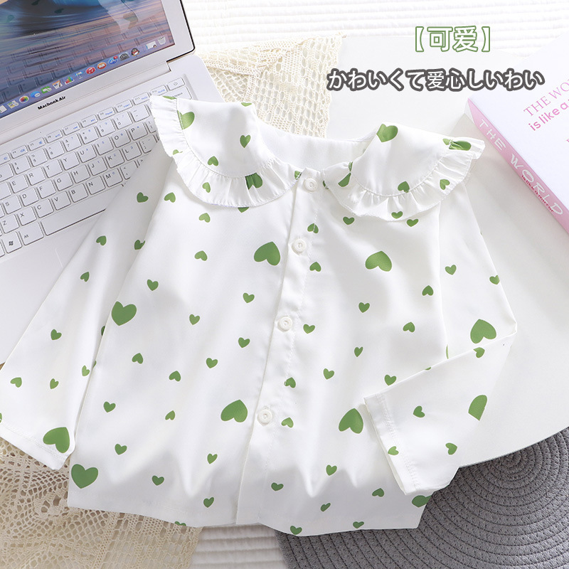 Camisas de niñas 2025, nuevas camisas coreanas de estilo extranjero, ropa de otoño para bebés, mangas largas, ropa de princesa de chicas de polo delgada