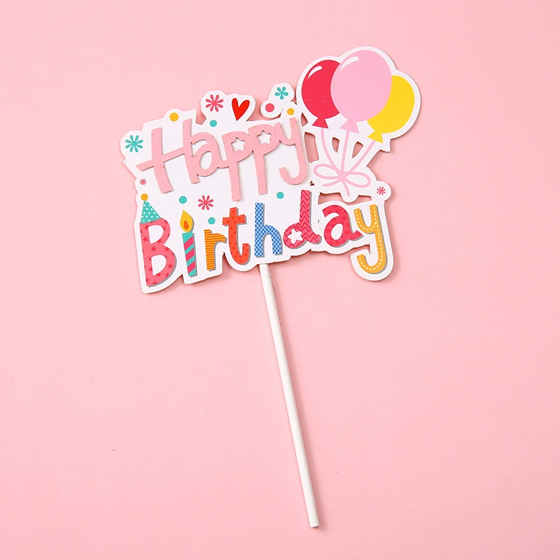 English Birthday Happy Cartoon Balloon HB Love Gift Box Birthday Happy Cake Account Crown Crown милые звезды