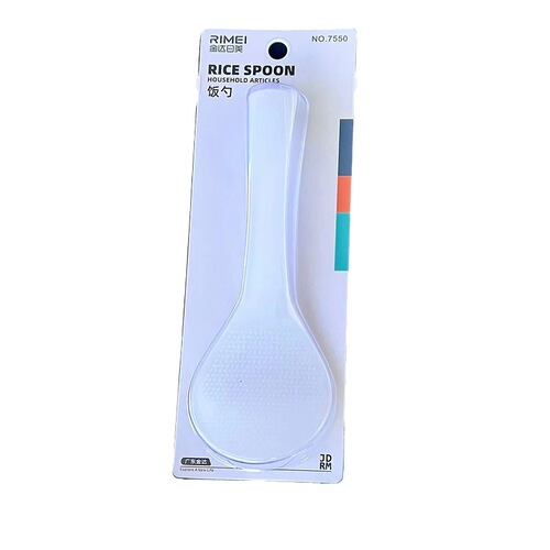 Golda Rimai Thickened Transparent Non-stick Rice Spoon with Ridges and Hollowed Surface, Heat Resistant, Wear Resistant, Easy to Clean