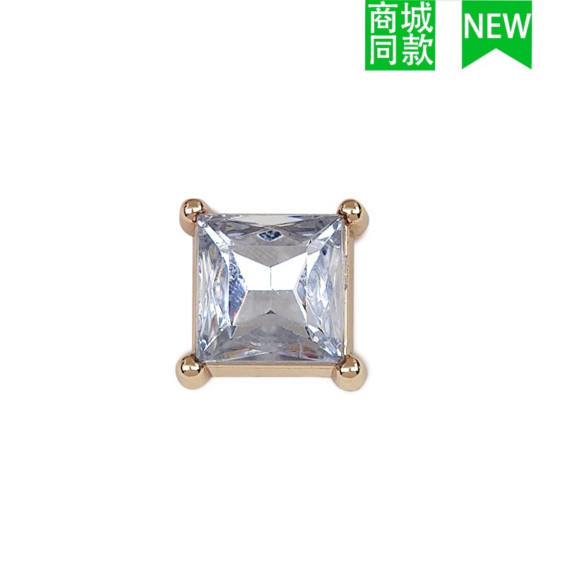 クロスボーダー卸売新しいクロックスアクセサリー靴バックル金属レターチェーン適応クロス靴花 DIY アクセサリー|undefined