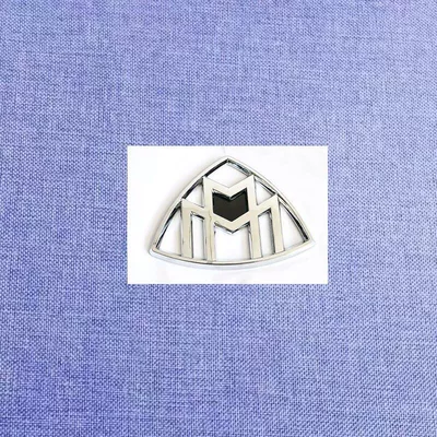 Maybach hood emblem, rear emblem, Car logo - standard-maybach-rear-logo-silver