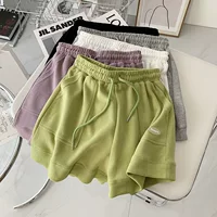Бархатные летние шорты для отдыха, очень большие брюки, 260 грамм, европейский стиль, большие размеры