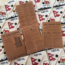 【尼泊尔进口手帐套装】创意文具贴纸礼盒 异域ins风装饰素材配件