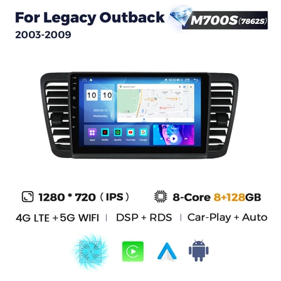 DVD Navigation, Outback 2003-2009 Subaru - m700s-8128-eight-core-all-netcom