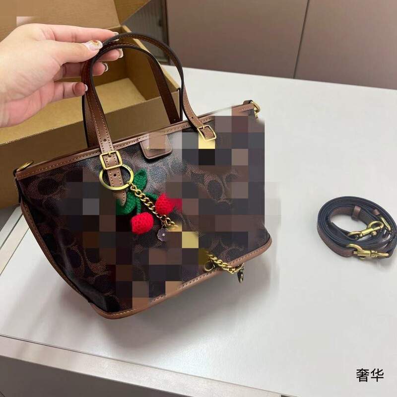 Koujia's New Taxi Tote Bag Lv Women's Bag Retro Satchel Vegetable Basket Single Shoulder Work Clothing Shopping Bag Crossbody Tote