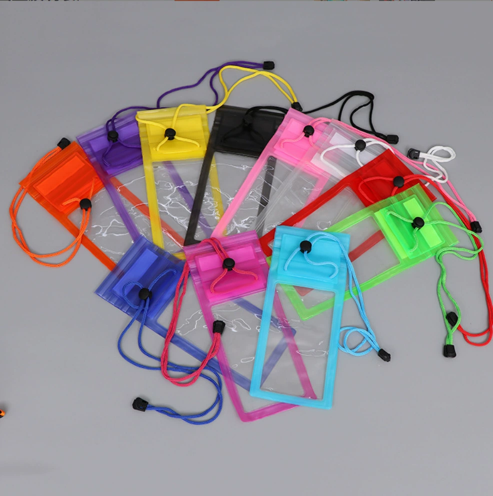 Открытый Водонепроницаемый Прозрачный Липучка Мобильный Телефон Водонепроницаемая Сумка Сенсорный Экран Лето Дрифтинг Плавание Запечатанный Подводный Фото