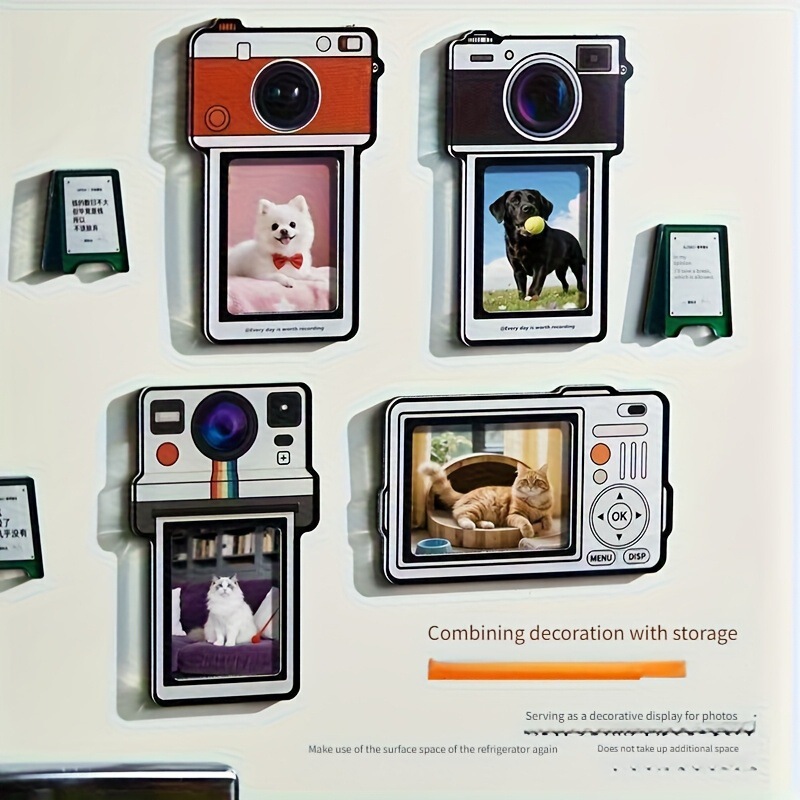 Cross-Border New Product Acrylic Photo Frame Fridge Magnet Creative Artistic Style Photo Holder Polaroid Photo Magnetic Frame