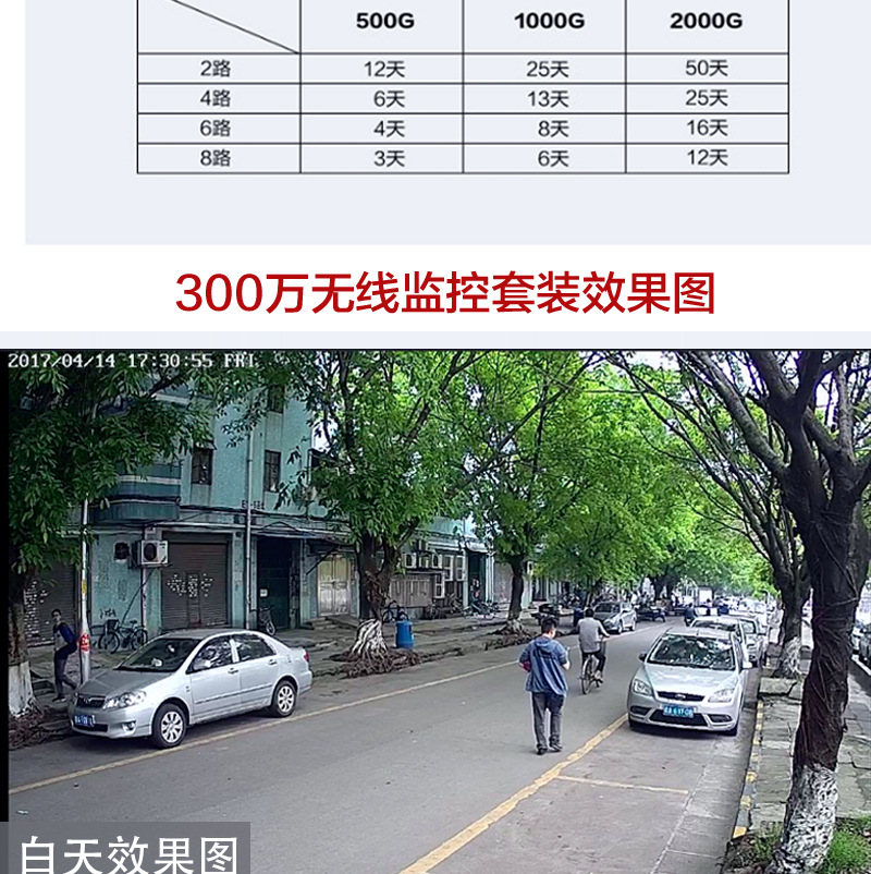 半球无线监控套装带屏一体家用店铺室内高清免布线攝像头工厂直销