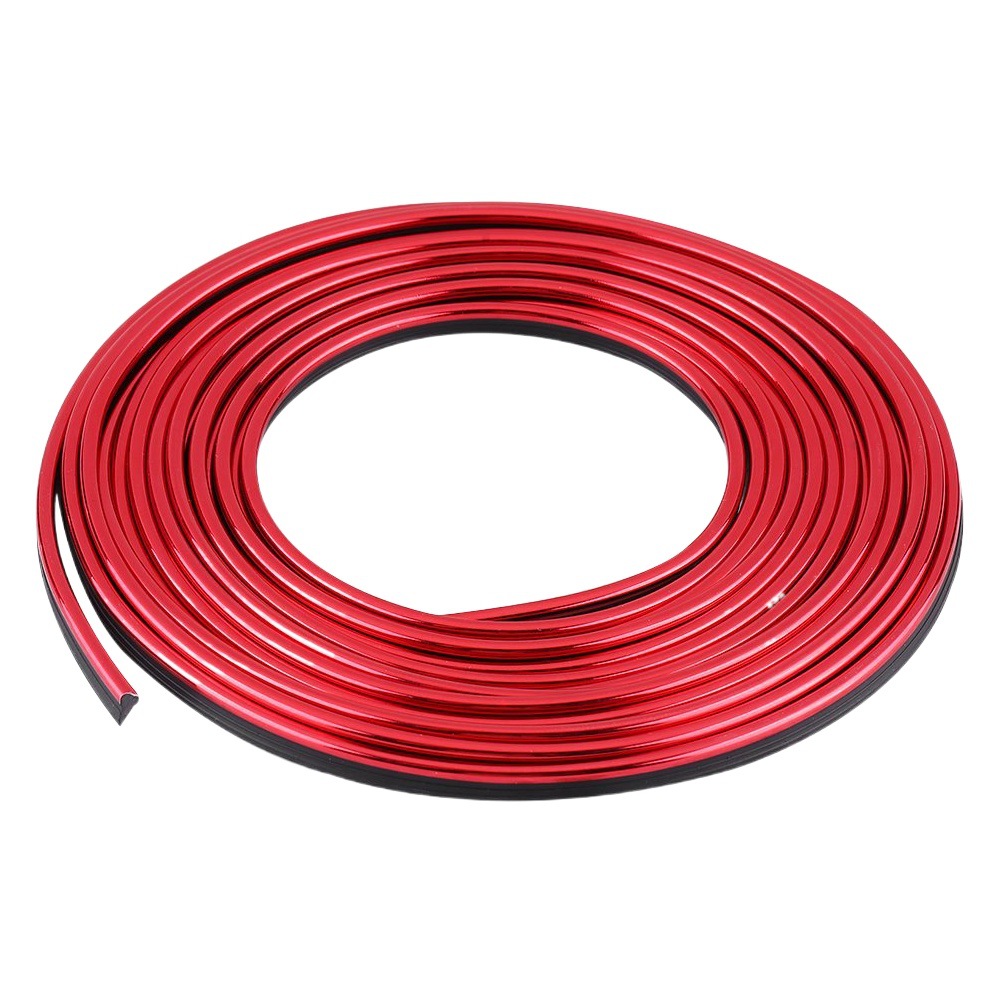 Línea interior del coche tira decorativa puerta consola central brecha panel de instrumentos línea decorativa cromado tira brillante suministros de modificación