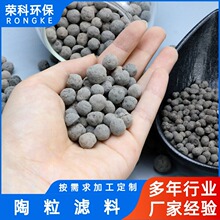 荣科环保陶粒滤料供应高抗压耐磨损8-10mm生物挂膜效率高现货直发