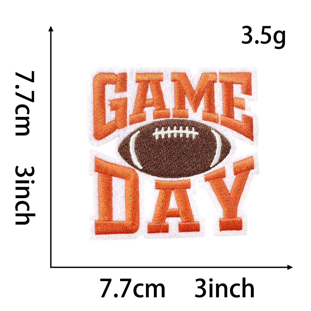 7g Weight Clothing Sticker Patches Classification 1 Piece, 1 Set Quantity Polyester Material Letter Pattern Vintage Style Style 1 Piece 1 Set Vintage Style Letter Polyester Clothing Sticker Patches 5