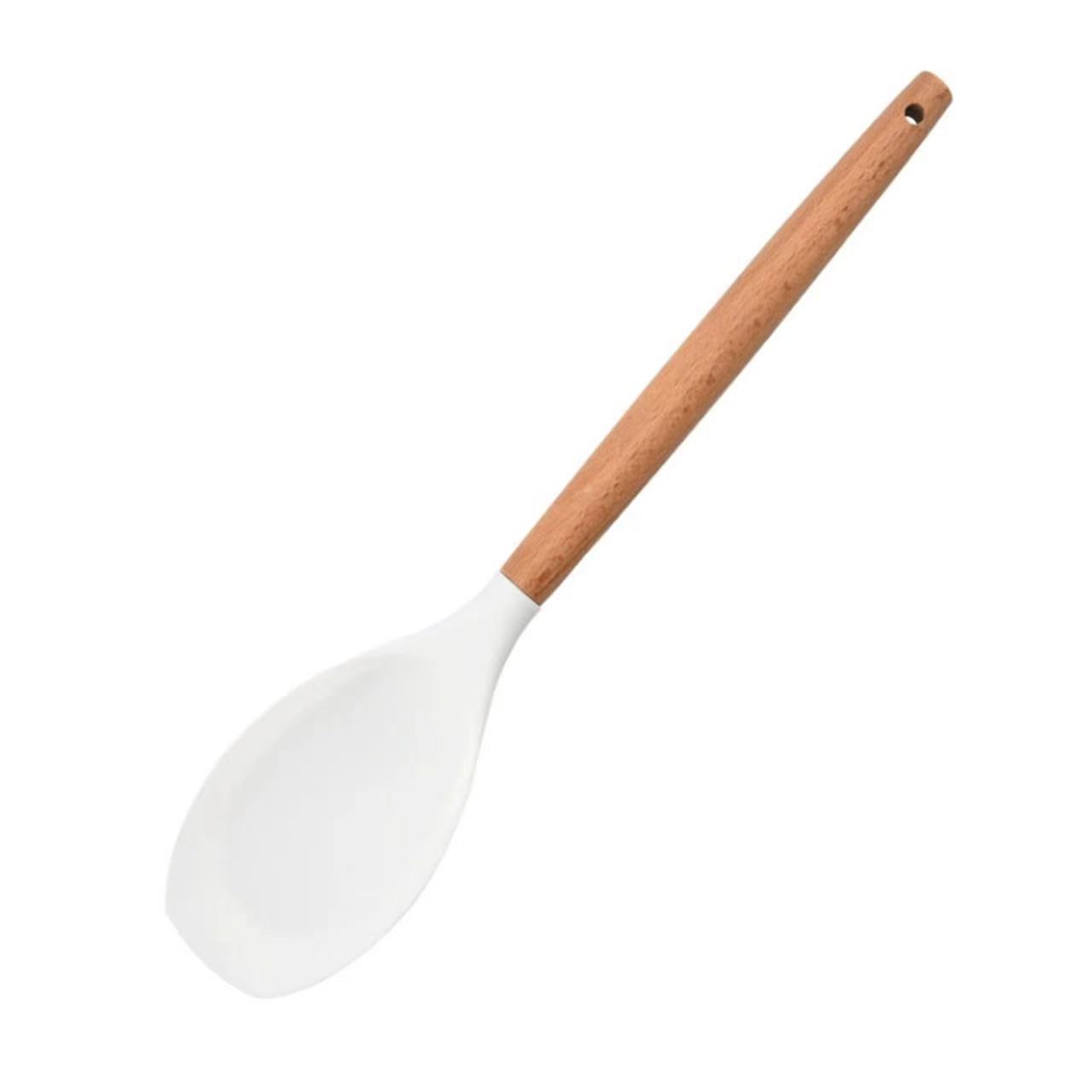 Venta al por mayor de silicona de cocina traje de 12 piezas mango de madera traje de cocina antipalo pan cocina silicona utensilios de cocina 11 unidades traje