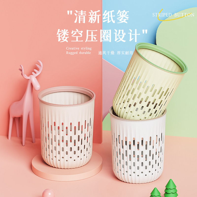 Plastic garbage can for home use for living room