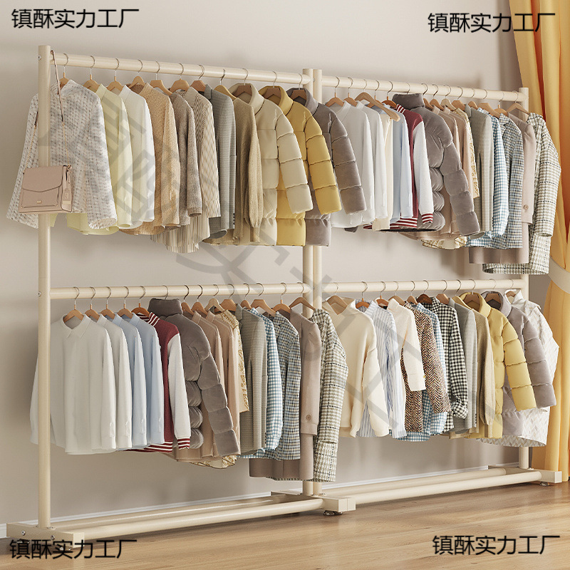 건조 랙 바닥 수직 더블 렌탈 하우스 침실 접이식 발코니 기숙사 간단한 건조 랙 옷 랙