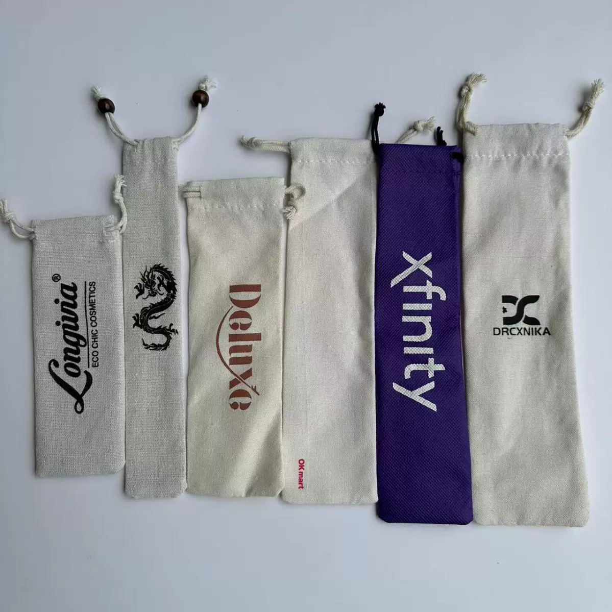 拉绳束口袋棉布袋可定制logo防尘珠宝首饰便携餐具吸管收纳袋批发