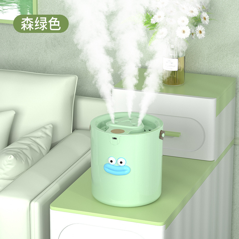 【静音雾大】三喷头加湿器静喷雾无水断电卧室桌面补水香薰夜灯加|undefined