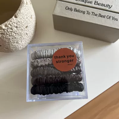 High-Value Ponytail Hair Band — Saç üçün rezinlər - 8-gray-coffee-series