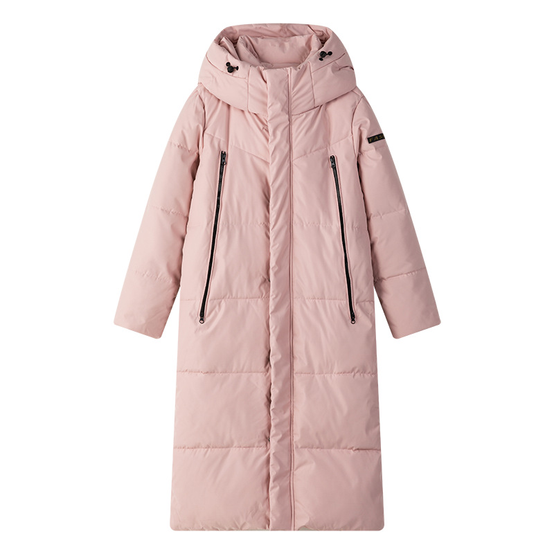 Ropa de algodón casual coreana para mujeres gruesa y cálida pareja con capuchón chaqueta de algodón de rodilla chaqueta de moda