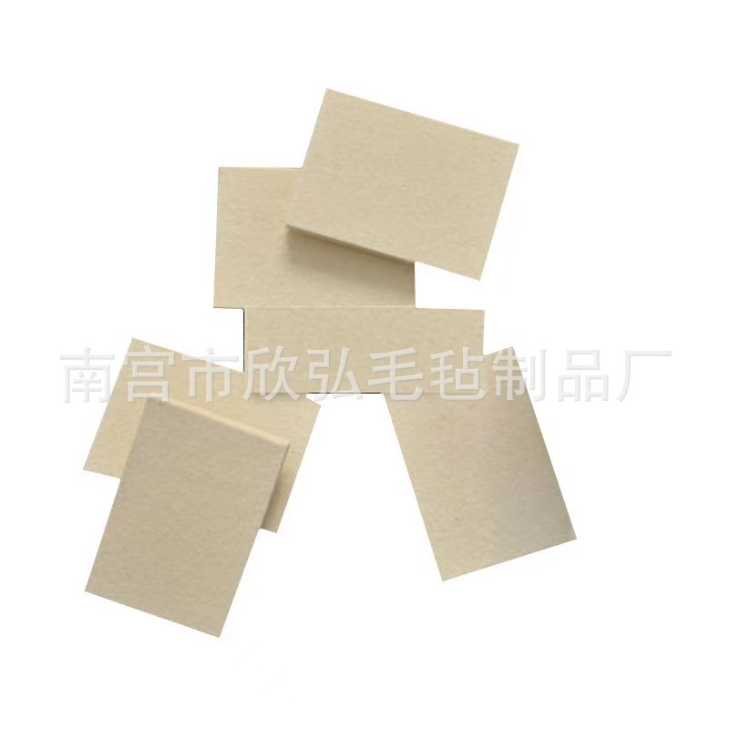 厂家现货工业毛毡块 机械羊毛毡刮板吸油耐磨高密度密封羊毛毡块