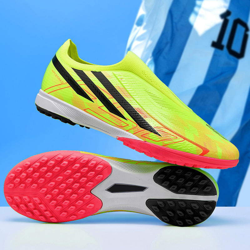 Zapatillas de Fútbol Tejidas de Corte Bajo AG TF de Sintético y TPU, Transpirables, para Césped Artificial