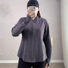 大码防晒衣女300斤无压力大码瑜伽上衣立领宽松显瘦遮肉运动跑步