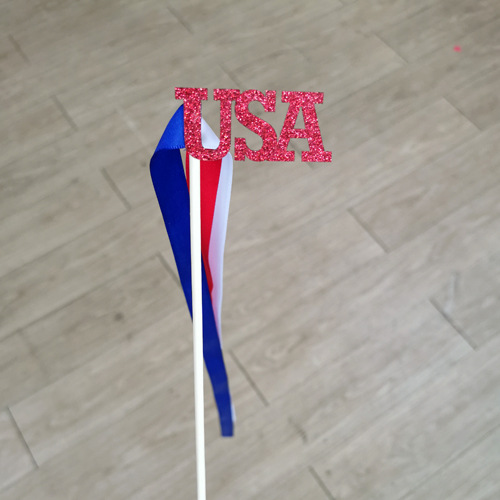 Cross-Border Día DE LA Independencia Americana EE. UU. Bandera cinta de color palo de hadas palo mágico Garland fiesta celebración Decoración