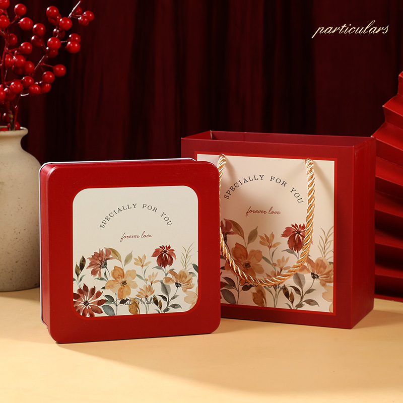 新款中式結婚禮盒喜糖盒空盒馬口鐵盒婚禮訂婚喜糖盒子高級糖果盒