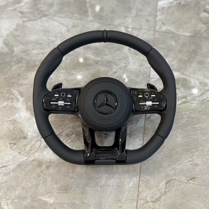Specifically designed for Mercedes-Benz AMG carbon fiber LED steering wheel ACEGS series GLCGLEGLS old model modification to new model Dragonfly